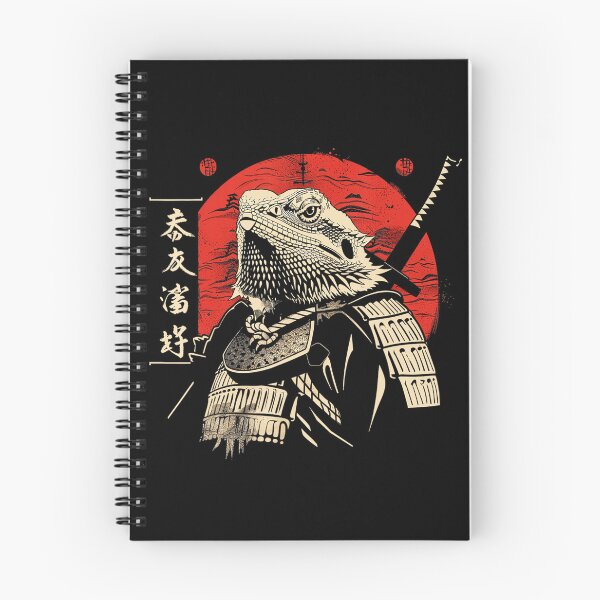 Item preview, Samurai Bearded Dragon Japanese Style Illustration designed and sold by titanlevi.