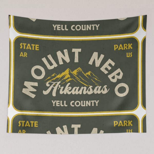 Item preview, Mount Nebo, State Park, Arkansas, Yell County, badge design designed and sold by Wanderful-roads.