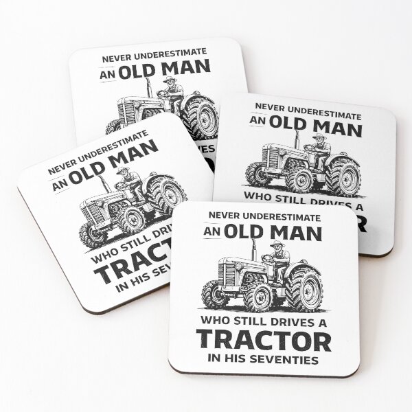 Item preview, Never Underestimate An Old Man Drives A Tractor  designed and sold by JODYSMORGAN.