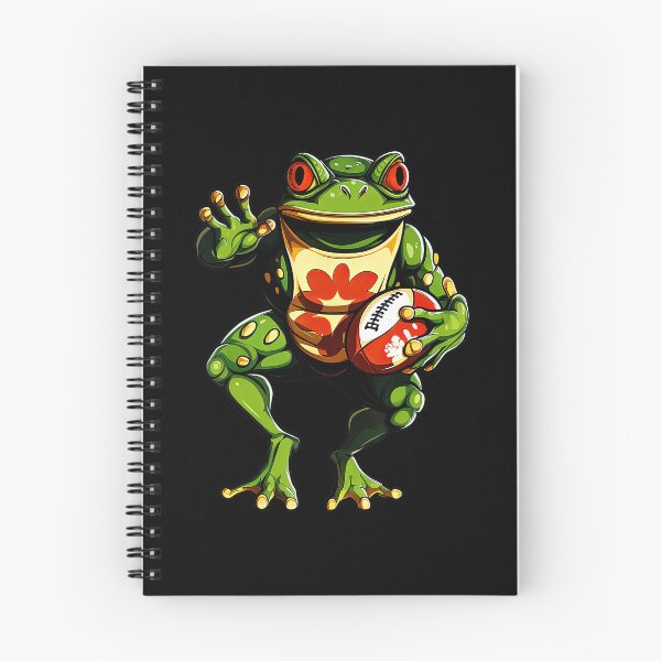 Item preview, Football Frog Cartoon Mascot Athletic Illustration designed and sold by GabrieSketcham.