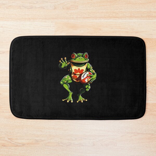 Item preview, Football Frog Cartoon Mascot Athletic Illustration designed and sold by GabrieSketcham.