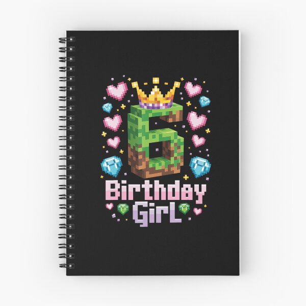 Item preview, 6 Birthday Girl Pixel Gaming Style Celebration designed and sold by FGTV2021.