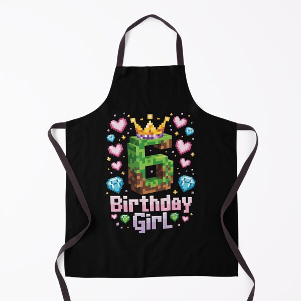 Item preview, 6 Birthday Girl Pixel Gaming Style Celebration designed and sold by FGTV2021.
