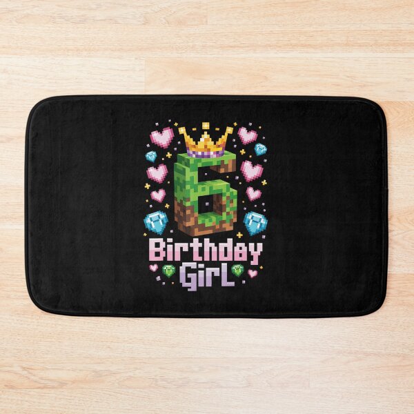 Item preview, 6 Birthday Girl Pixel Gaming Style Celebration designed and sold by FGTV2021.