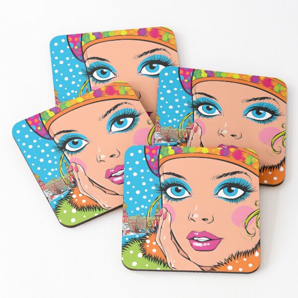 Item preview, Vibrant Winter Portrait With Landmark Background designed and sold by Artessie.