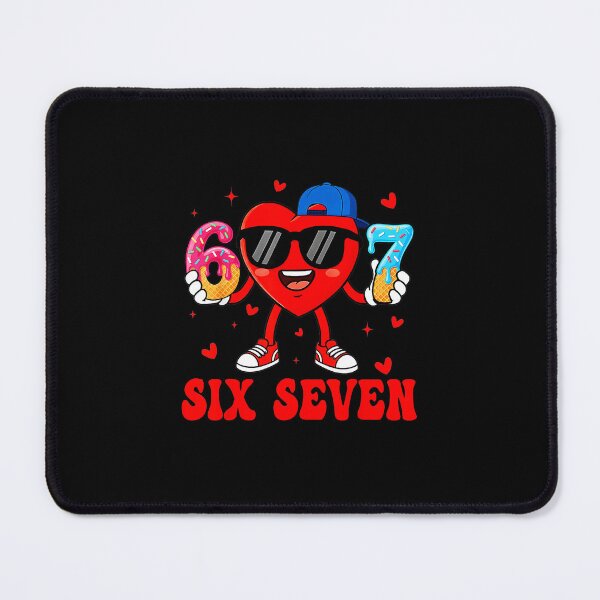 Item preview, Six Seven Funny Heart Character Valentine Humor designed and sold by gladysenglish.