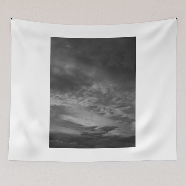 Item preview, Cloudy Skies Landscape Black and White Photographic Print designed and sold by Mother-Nature65.