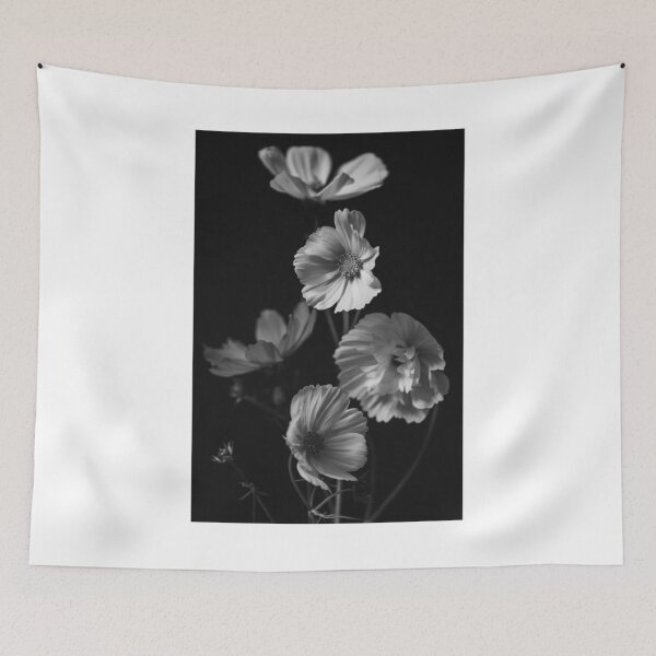Item preview, Flowers In the Dark Black and White Photographic Print designed and sold by Mother-Nature65.