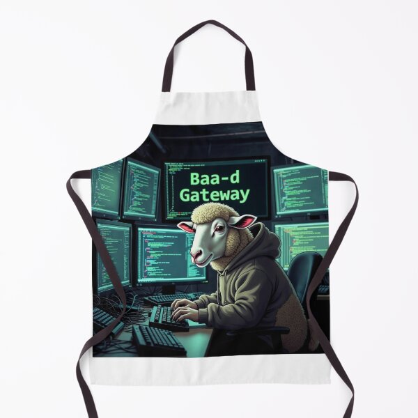Item preview, Baa-d Gateway 502 Error Programmer Sheep designed and sold by LowBattery Social Club.