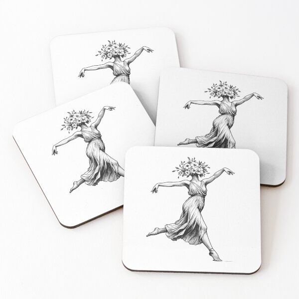 Item preview, Dancing Flower Head Woman- Vintage Aesthetic designed and sold by Siriusvibes.