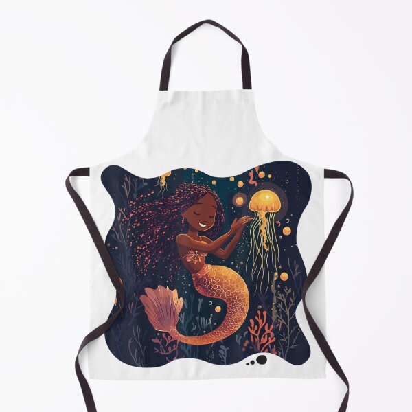 Item preview, Cute Mermaid With Jellyfish Underwater Fantasy Ocean Art designed and sold by HuserPiri.
