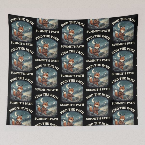 Item preview, Find the Path – Whimsical Fox Mountain Design designed and sold by Dogandesighn.