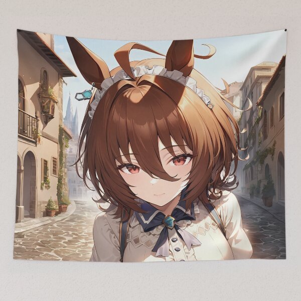 Item preview, Agnes Tachyon Uma Musume Daylight Cobblestone Street Portrait designed and sold by Spraykart.