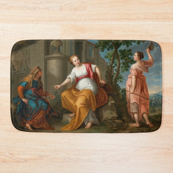 Item preview, Noemi at the Crossroads Biblical Painting by Adam designed and sold by TheSoulOfArt.