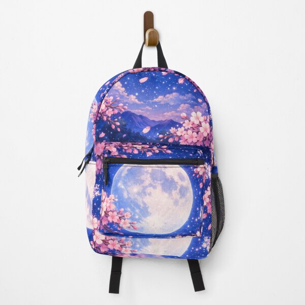 Item preview, Full moon and Sakura trees night designed and sold by Helmy Dream.