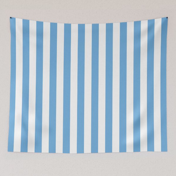 Item preview, Striped White And Sky Blue Pattern designed and sold by pattern-archive.
