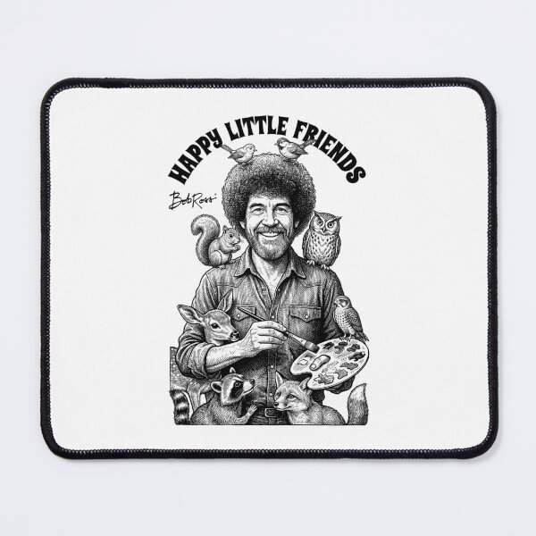 Item preview, Bob Ross Happy Little Friends Funny Painter Baby Animals designed and sold by GrandeDuc.