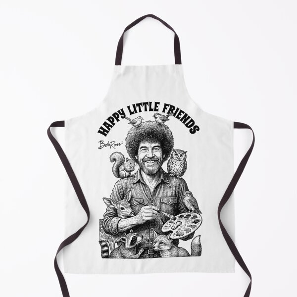 Item preview, Bob Ross Happy Little Friends Funny Painter Baby Animals designed and sold by GrandeDuc.