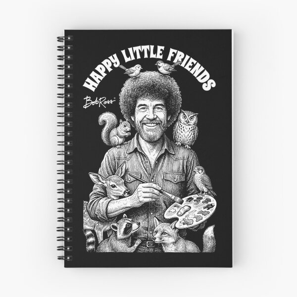 Item preview, Bob Ross Happy Little Friends Funny Painter Baby Animals designed and sold by GrandeDuc.