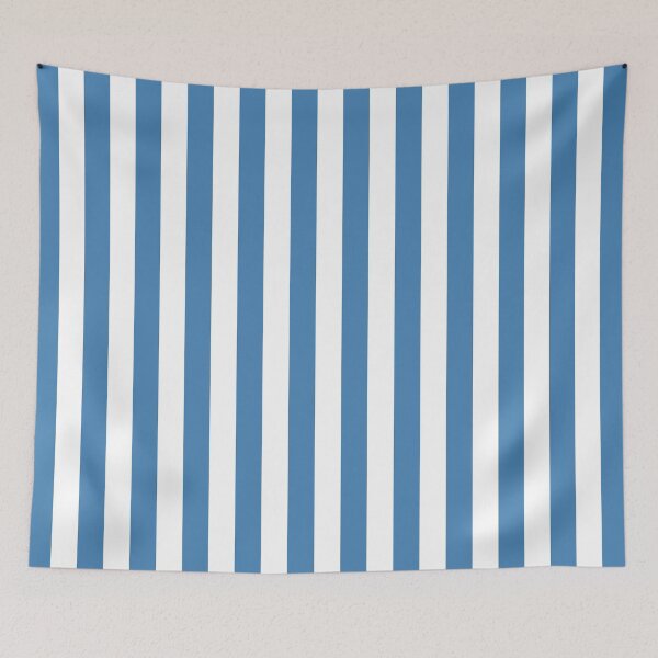 Aperçu de l'œuvre Motif rayé blanc et bleu acier créée et vendue par pattern-archive.