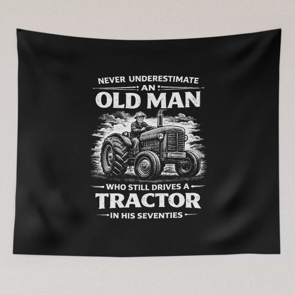 Item preview, Never Underestimate An Old Man Drives A Tractor  designed and sold by JODYSMORGAN.