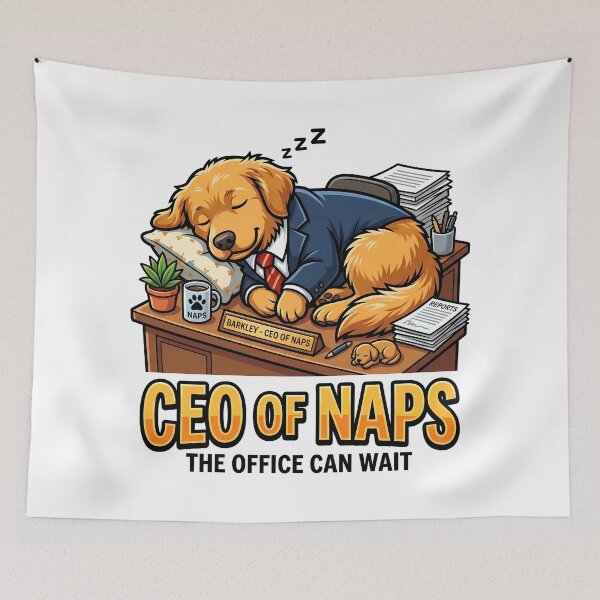 Item preview, Funny Chief Executive Officer Of Naps Dog Meme Vector designed and sold by Tong4130.