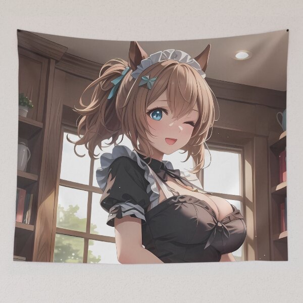Item preview, Taiki Shuttle Uma Musume Pretty Derby Cafe Maid Wink designed and sold by Spraykart.