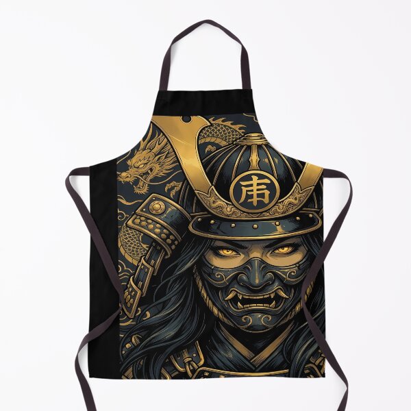Item preview, Samurai Warrior with Dragon Background designed and sold by leslygelbq.