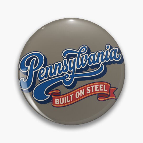 Item preview, Vintage Pennsylvania Built On Steel Retro Pride designed and sold by Cozy-Old-Pub.