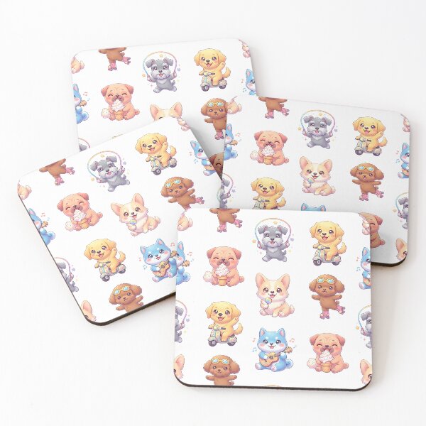 Item preview, Kawaii Cute Dog Pack 1 designed and sold by VictorySticker.