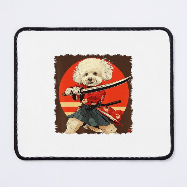 Item preview, Samurai Bichon Frise Japanese Style Illustration designed and sold by titanlevi.