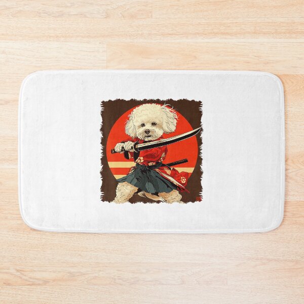 Item preview, Samurai Bichon Frise Japanese Style Illustration designed and sold by titanlevi.