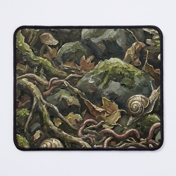 Item preview, Goblincore Forest Floor – Earthworms Snails Mushrooms Dark Nature Cottagecore Aesthetic designed and sold by cr6zym1nd.