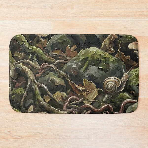 Item preview, Goblincore Forest Floor – Earthworms Snails Mushrooms Dark Nature Cottagecore Aesthetic designed and sold by cr6zym1nd.