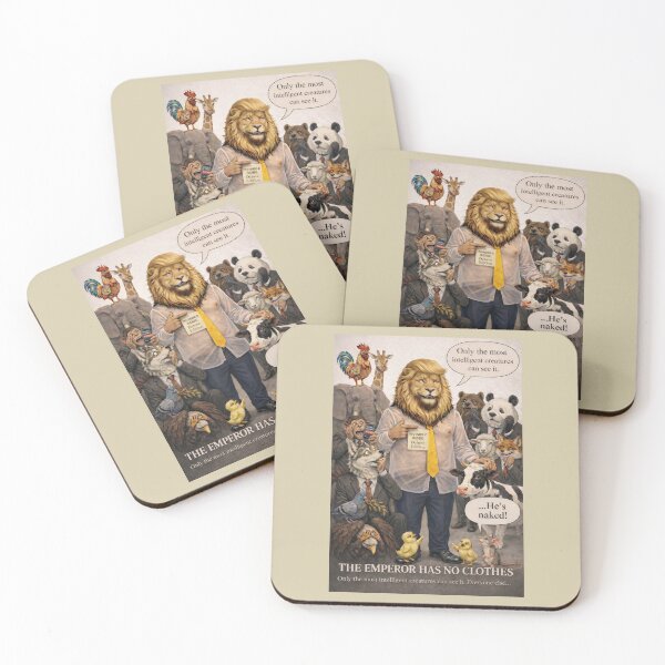Item preview, The Emperor Has No Clothes — Animal Fable Satire designed and sold by SammyMorry.