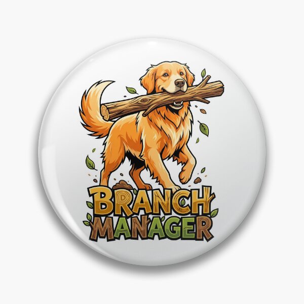 Artikelvorschau, Hund eines Filialleiters trägt großen Holzstock (Design) entworfen und verkauft von Tong4130.