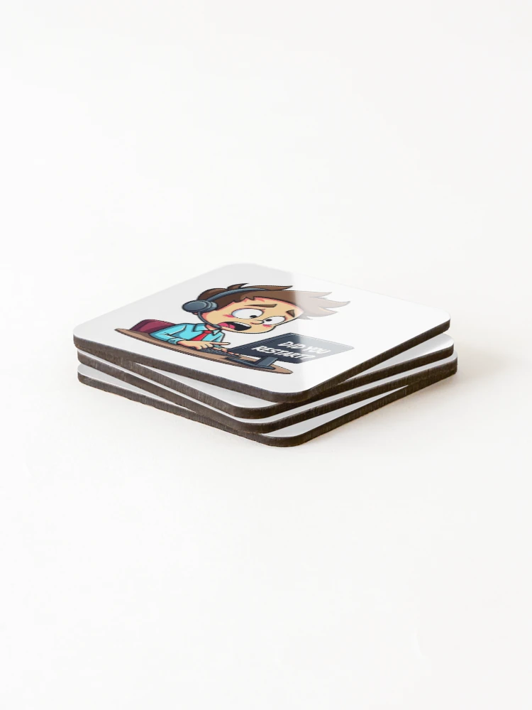 Thumbnail 4 of 5, Coasters (Set of 4), Tech Support Rage designed and sold by BysonDesigns.