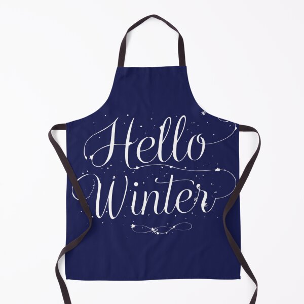 Item preview, Elegant White Hello Winter Cursive Typography with Snowflakes designed and sold by PACS0011.