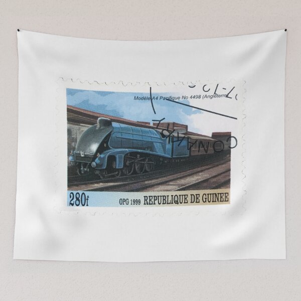 Item preview, Republique De Guinee 1999 Train Railway Vintage 280f Postage Stamp designed and sold by red-amber65.