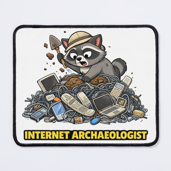 Item preview, Internet Archaeologist Tech Hoarder Raccoon designed and sold by the-dovlat.