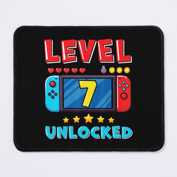 Item preview, Level 7 Unlocked Gamer Birthday Retro Game Console  designed and sold by FGTV2021.