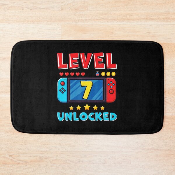 Item preview, Level 7 Unlocked Gamer Birthday Retro Game Console  designed and sold by FGTV2021.