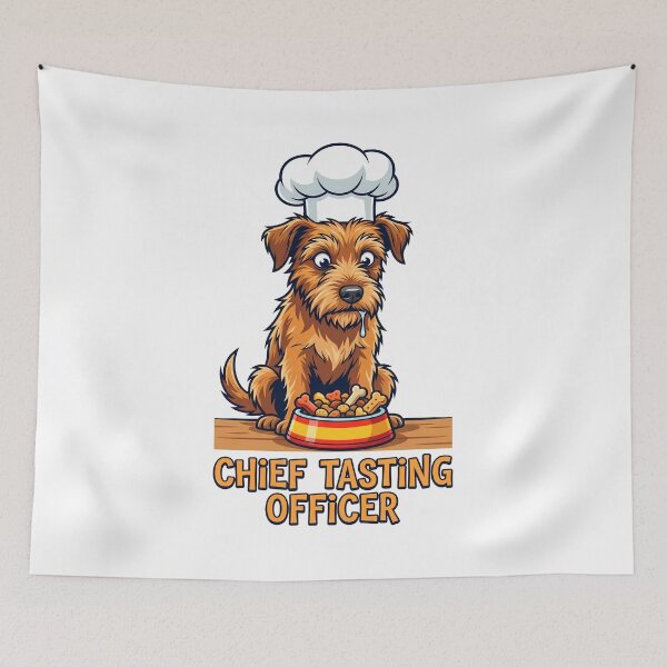 Item preview, Chief Tasting Officer Hungry Dog Staring At Food Graphic designed and sold by Tong4130.