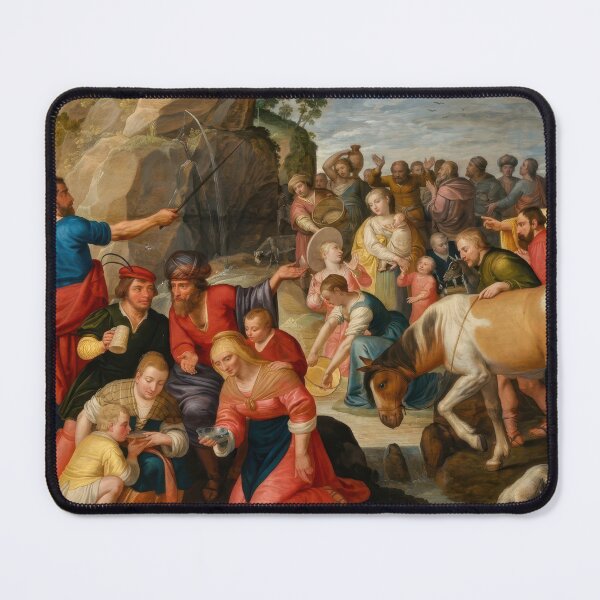 Item preview, Moses Striking Water from the Rock Biblical Painting designed and sold by TheSoulOfArt.