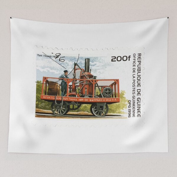 Item preview, Republique De Guinee 1996 Train Railway Postage Stamp designed and sold by red-amber65.