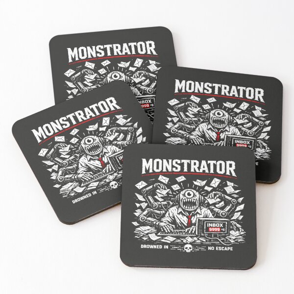 Item preview, Monstrator Email Overload Office Life Horror designed and sold by SplashTastic.