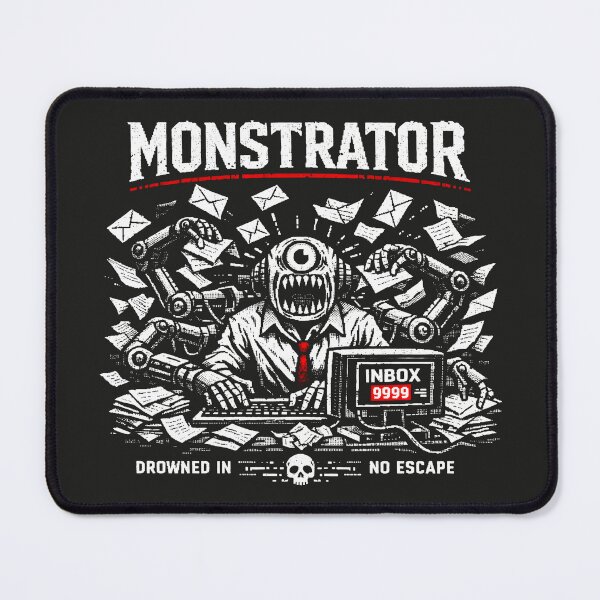Item preview, Monstrator Email Overload Office Life Horror designed and sold by SplashTastic.