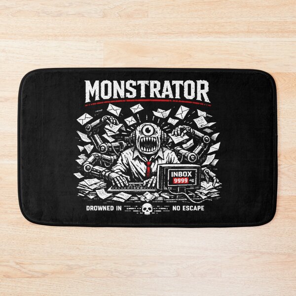 Item preview, Monstrator Email Overload Office Life Horror designed and sold by SplashTastic.