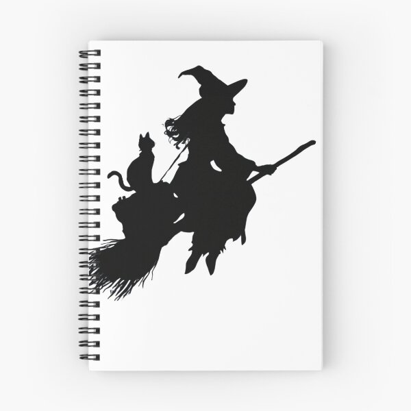 Item preview, Stylish Witch Traveling Silhouette designed and sold by BlondeBalance.
