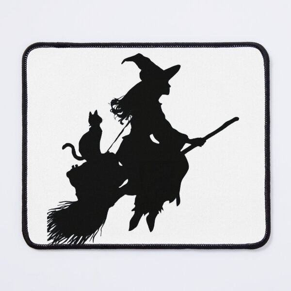 Item preview, Stylish Witch Traveling Silhouette designed and sold by BlondeBalance.